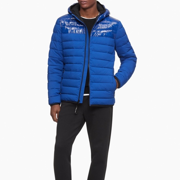 Packable Lightweight Full Zip Puffer Jacket Size L